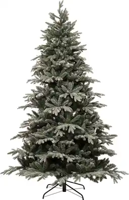 Intratuin Intratuin kunstkerstboom glis besneeuwd d 140 h 215 cm aanbieding