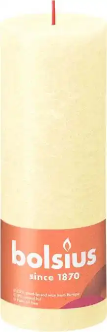 Intratuin Bolsius stompkaars rustiek shine licht geel 85 uur d 6,8 h 19 cm aanbieding