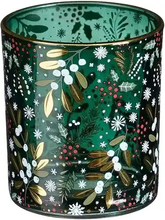 Intratuin House of seasons waxinelichthouder storm groen d 7 h 8 cm aanbieding