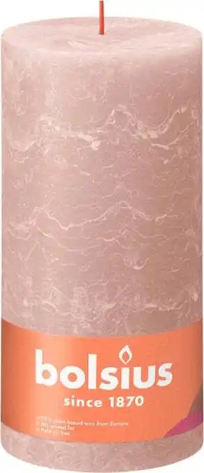 Intratuin Bolsius tafelkaars shine roze 125 uur d 10 h 20 cm aanbieding
