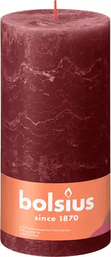 Intratuin Bolsius tafelkaars shine bordeaux 125 uur d 10 h 20 cm aanbieding