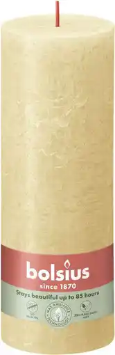 Intratuin Bolsius stompkaars shine beige 85 uur d 6,8 x h 19 cm aanbieding