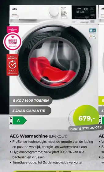 EP Beerepoot AEG Wasmachine (LR6KOLN) aanbieding