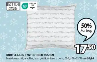 Jysk Knutseggen synthetisch kussen aanbieding