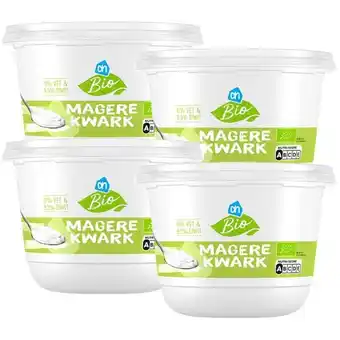 Albert Heijn Ah biologisch magere kwark naturel 4-pack aanbieding