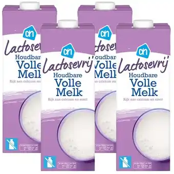 Albert Heijn Ah lactosevrije volle melk 4-pack aanbieding