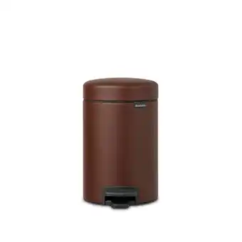 Blokker Brabantia newicon pedaalemmer 3 liter met kunststof binnenemmer - mineral cosy brown aanbieding