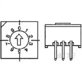 Conrad Te connectivity te amp rotary dip switches 1 stuk(s) aanbieding