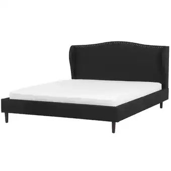 Beliani Bed stof zwart 180 x 200 cm colmar aanbieding