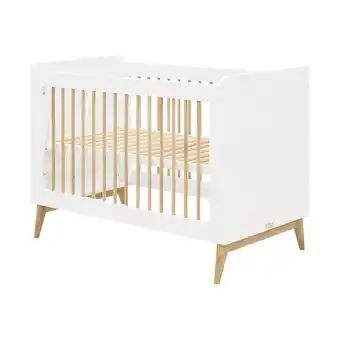 Babypark Bopita paris ledikant wit / eiken 60 x 120 cm aanbieding