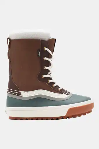 Bever Vans ua standard mid snow mte dames schoen middenbruin/middengroen aanbieding