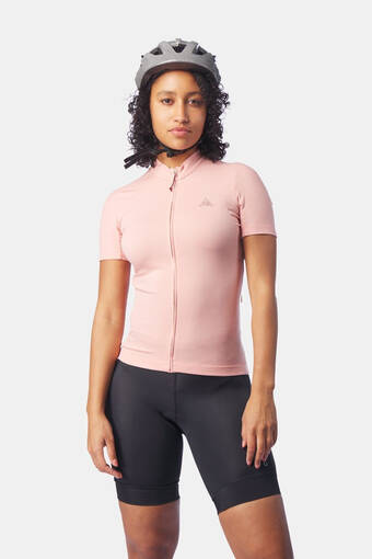 Bever 7mesh horizon jersey ss fietsshirt dames lichtrood aanbieding