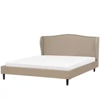 Beliani Bed stof beige 160 x 200 cm colmar aanbieding