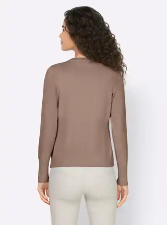 Heine Cardigan in taupe van heine aanbieding