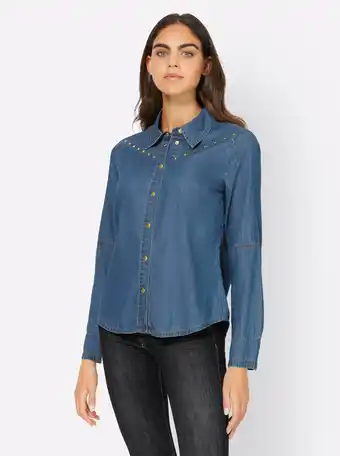 Heine Blouse in blue-bleached van heine aanbieding