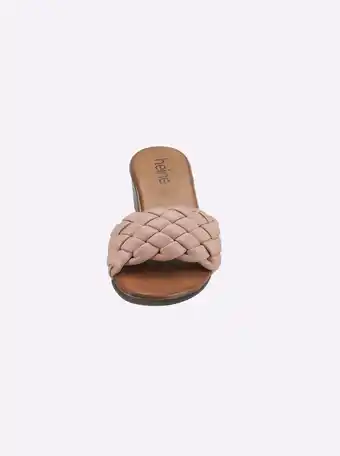 Heine Slippers in roze van heine aanbieding