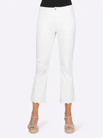 Heine Push-up jeans in wit van heine aanbieding