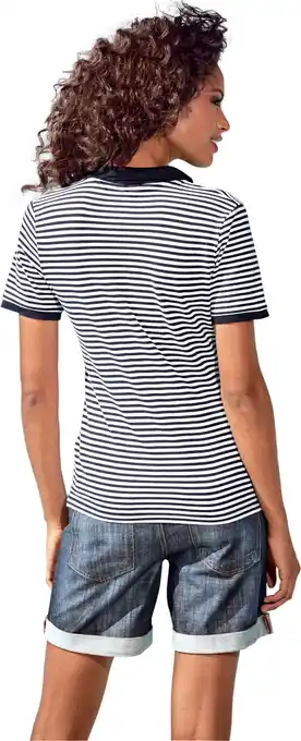 Heine Poloshirt in marine van heine aanbieding