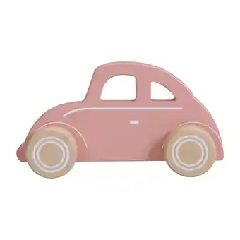 Babypark Little dutch houten auto pink aanbieding