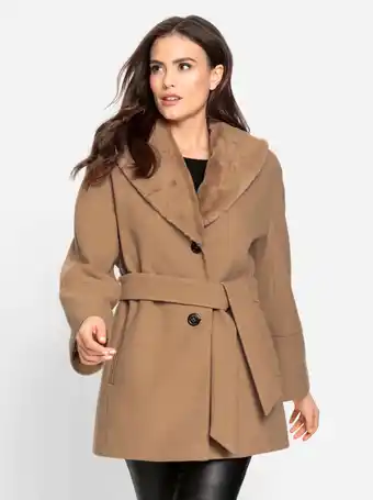 Heine Outdoorjack in camel van heine aanbieding