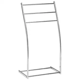 Beliani Handdoekrek zilver 44 x 86 cm ambil aanbieding