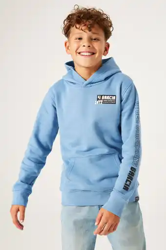 Jeans Centre Garcia hoodie lichtblauw aanbieding