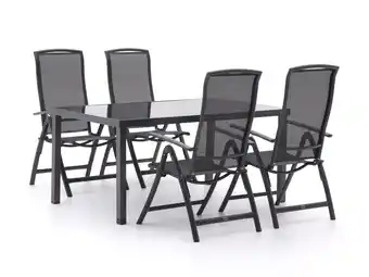 Kees Smit R&s design capri/caluso 160cm dining tuinset 5-delig verstelbaar aanbieding