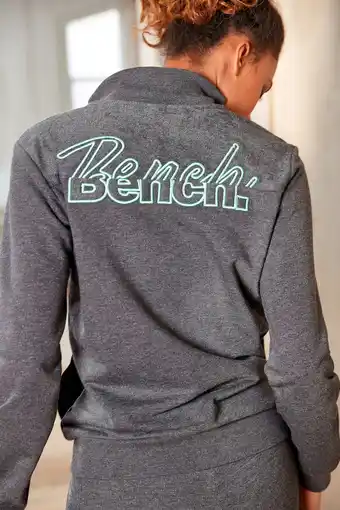 Heine Sweatvest in antraciet gemêleerd van bench aanbieding