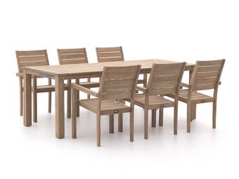 Kees Smit Rough-s 220cm dining tuinset 7-delig stapelbaar aanbieding