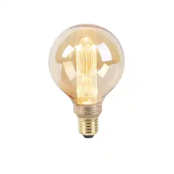 Lampenlicht.nl Led lamp g95 e27 5w 1800k amber 3-staps dimbaar aanbieding