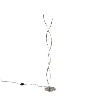 Lampenlicht.nl Design vloerlamp staal incl. led en dimmer - paulina aanbieding