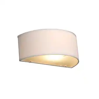 Lampenlicht.nl Landelijke wandlamp half rond creme - drum aanbieding