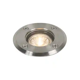 Lampenlicht.nl Buiten grondspot staal 11cm ip67 - basic round aanbieding