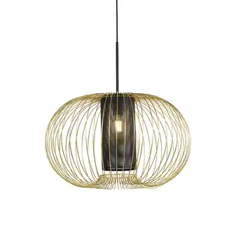 Lampenlicht.nl Design hanglamp goud met zwart 60 cm - marnie aanbieding