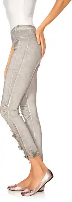 Heine Legging in steengrijs van heine aanbieding