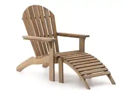 Kees Smit Rough-s adirondack lounge tuinstoel met voetenbank aanbieding