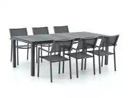 Kees Smit Bellagio roma/fidenza 220cm dining tuinset 7-delig stapelbaar aanbieding