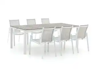 Kees Smit R&s design altea/fidenza 220cm dining tuinset 7-delig stapelbaar aanbieding