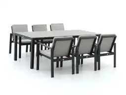 Kees Smit Bellagio vezzano/fidenza 220cm dining tuinset 7-delig aanbieding