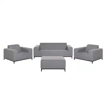 Beliani Loungeset 5-zits stof grijs/zwart rovigo aanbieding