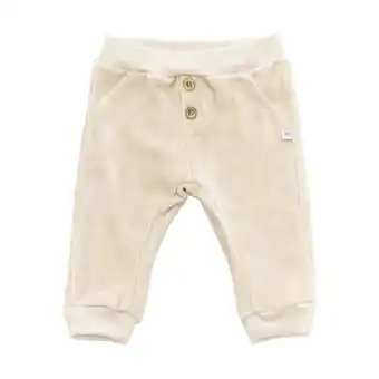 Babypark Bamboom velvet broekje ivory 6 mnd aanbieding