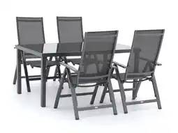 Kees Smit Bellagio avenza/caluso 160cm dining tuinset 5-delig verstelbaar aanbieding