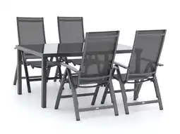 Kees Smit Bellagio avenza/caluso 160cm dining tuinset 5-delig verstelbaar aanbieding