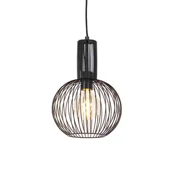 Lampenlicht.nl Design hanglamp zwart - wire whisk aanbieding