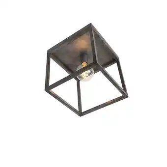 Lampenlicht.nl Moderne plafondlamp antiek zilver - big cage aanbieding