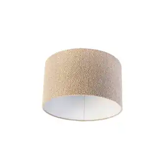 Lampenlicht.nl Boucle lampenkap taupe 35/35/20 aanbieding