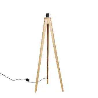 Lampenlicht.nl Landelijke vloerlamp tripod naturel - tripod classic aanbieding