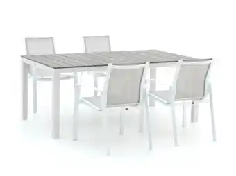 Kees Smit R&s design altea/fidenza 183cm dining tuinset 5-delig stapelbaar aanbieding