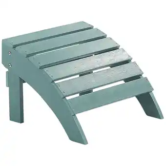 Beliani Voetenbank kunsthout blauw turquoise adirondack aanbieding