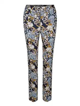 Klingel Broek met bloemendessin m. collection marine aanbieding